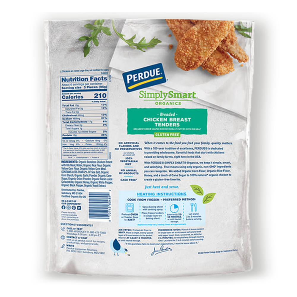 Perdue® Simply Smart® Organics Gluten-Free Chicken Tenders – Free Delivery image number 3