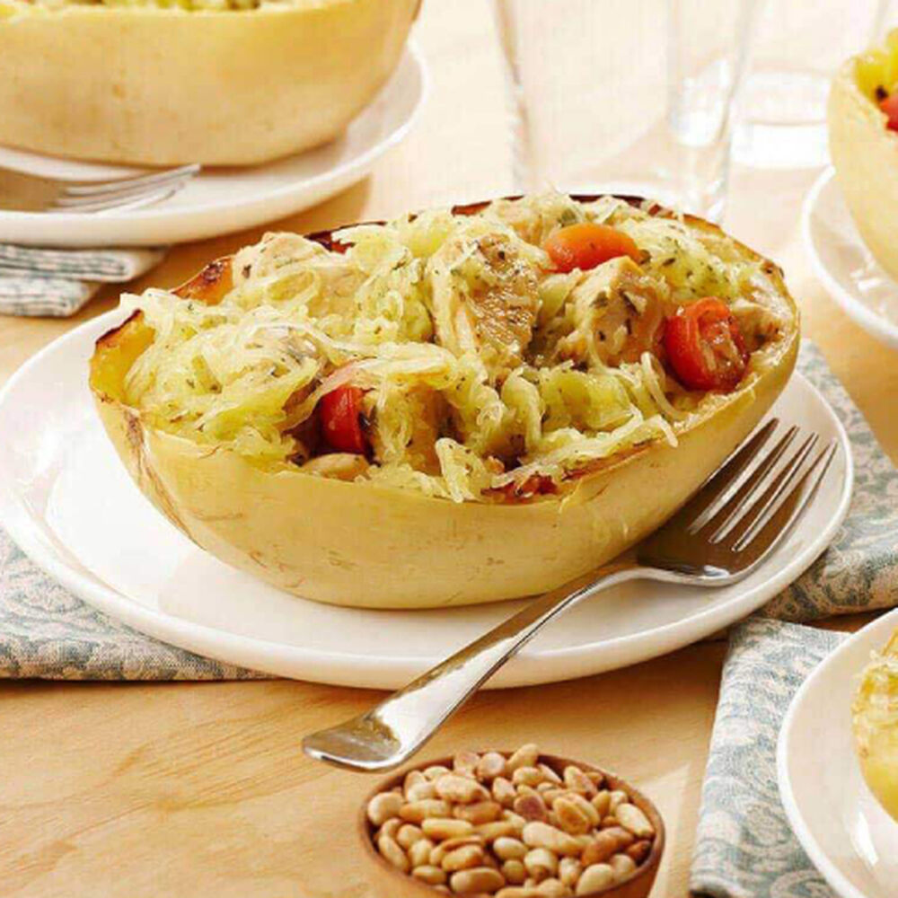Spaghetti Squash With Chicken Pesto image number 0