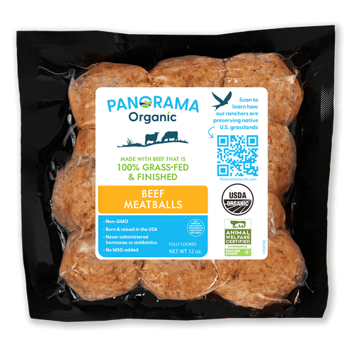 Panorama Organic Grass-Fed Fully Cooked Meatballs