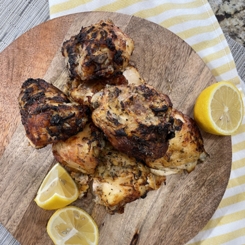 Lemon Garlic Chicken Thighs