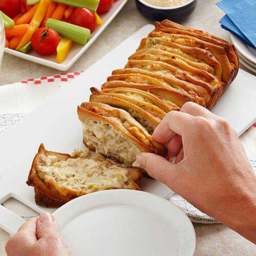 Chicken and Artichoke Stuffed Cheesy Bread
