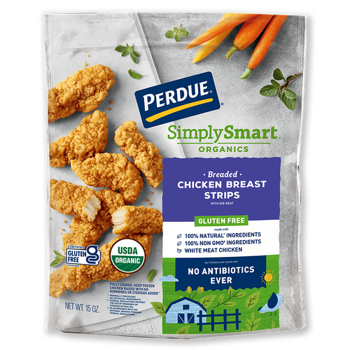 Organic Gluten-Free Breaded Chicken Breast Strips