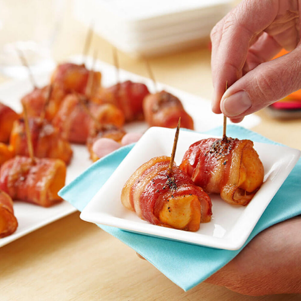 Sweet and Spicy Bacon-Wrapped Chicken Bites image number 0