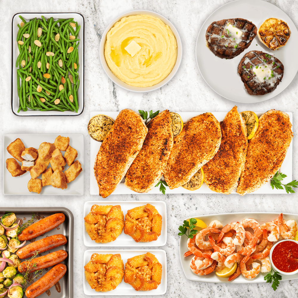 Five-Star Chicken, Steak, and Shrimp Dinner Bundle image number 0