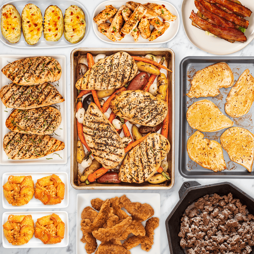 Chicken, Burger and Bacon Dinner Bundle