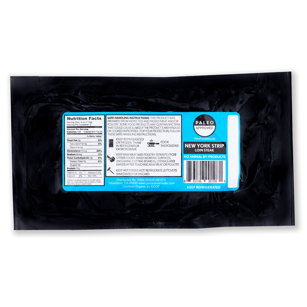 Panorama Organic Grass-Fed New York Strip Steak image number 5