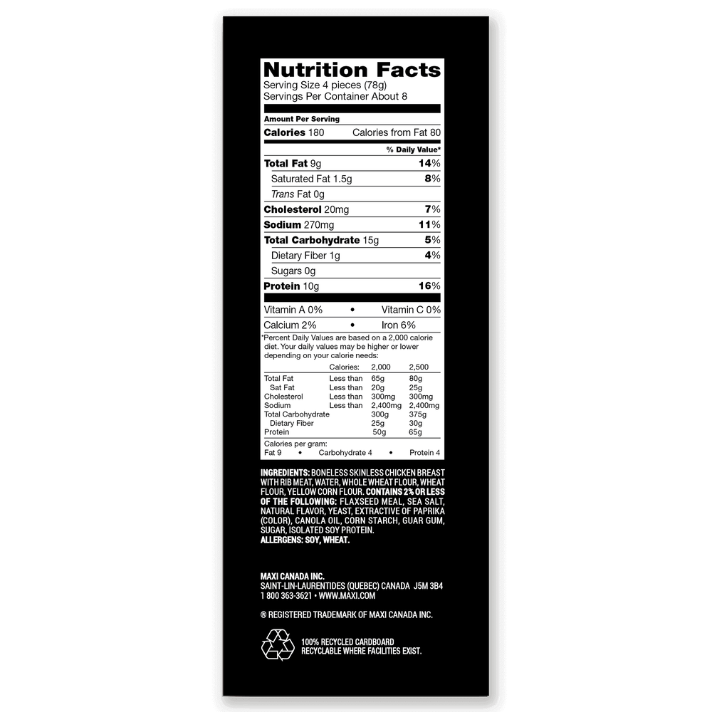 Yummy All-Natural Whole Grain Chicken Breast Fries image number 2