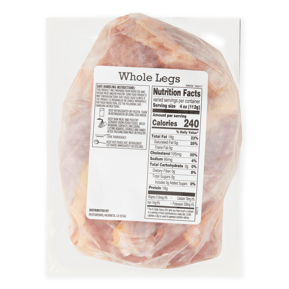 Pasturebird Pasture Raised Whole Chicken Legs image number 3