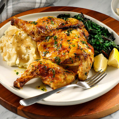 Oven-Roasted Citrus Cornish Hens