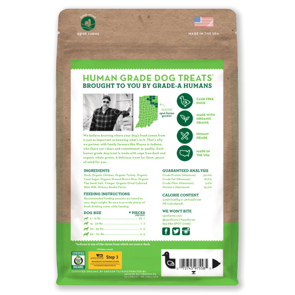 Spot Farms Organic Duck Tenders Dog Treats image number 1