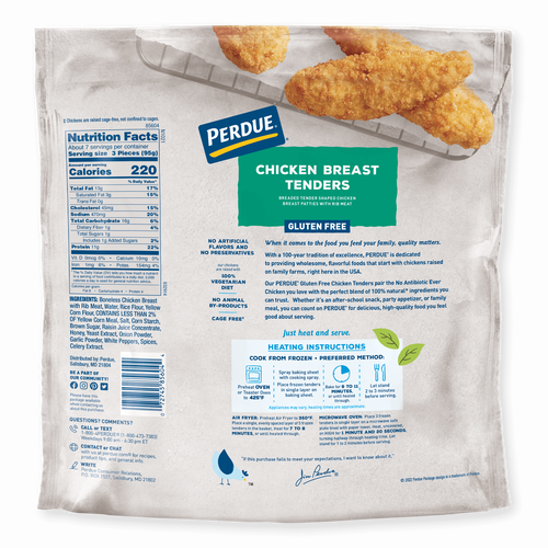 Perdue Breaded Chicken Breast Tenders Gluten Free