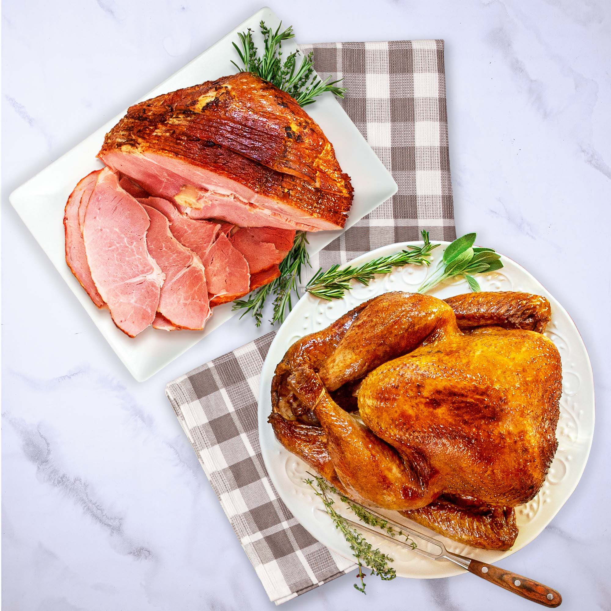 アーク90g〜260gゴールド 7個セット Holiday Spiral Ham and Whole Turkey Combo | Perdue Farms