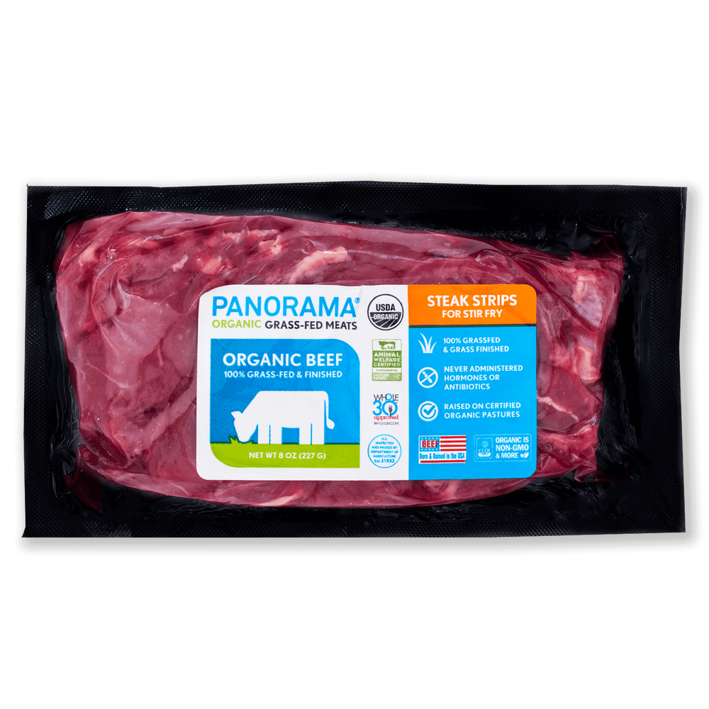 Panorama Organic Grass-Fed Beef Steak Strips for Stir-Fry image number 2