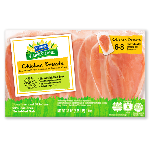 Individually Wrapped Boneless Skinless Chicken Breasts