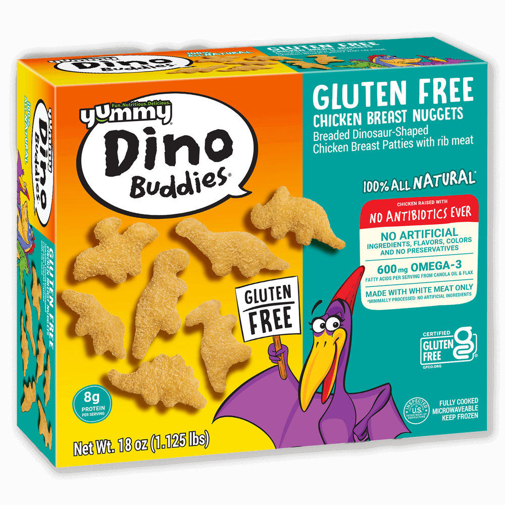 Yummy Dino Buddies Gluten-Free Chicken Breast Nuggets image number 1