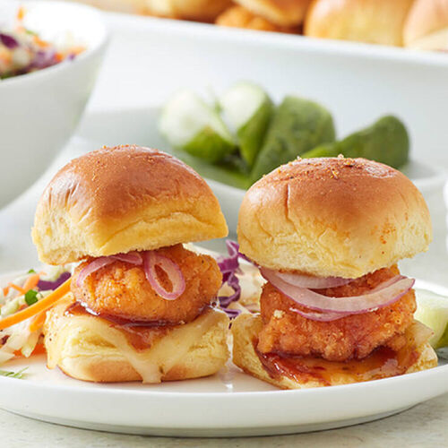 Barbecue Fried Chicken Sliders