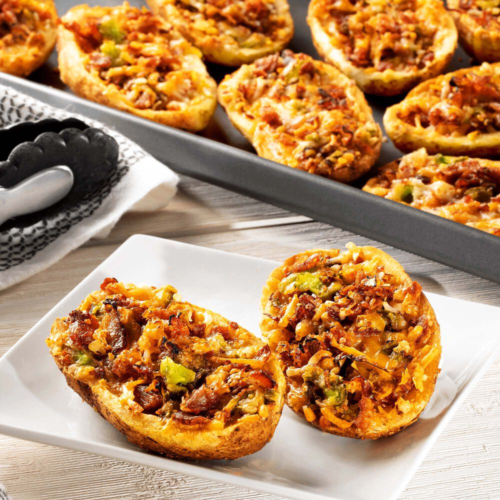 Hatch Green Chile and Uncured Bacon Potato Skins image number 1
