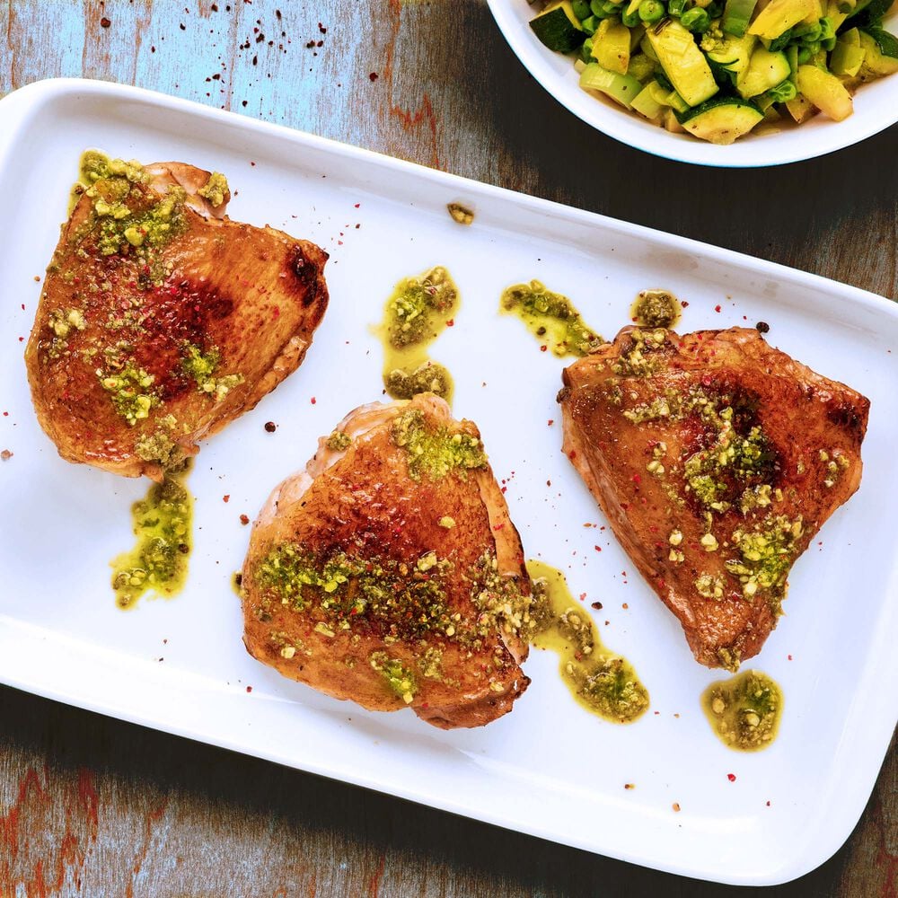 Pasturebird Pasture Raised Bone-In Chicken Thighs image number 2