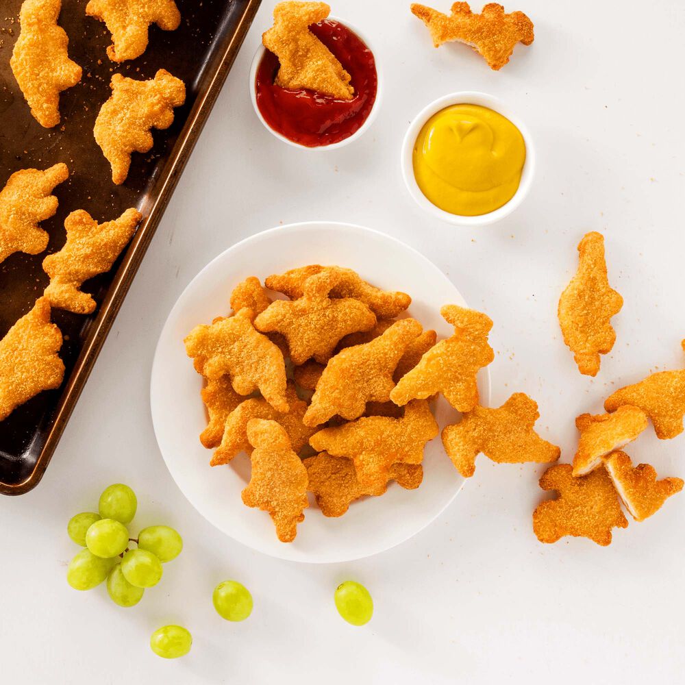 Yummy Dino Buddies Whole Grain Dinosaur-Shaped Chicken Breast Nuggets image number 0