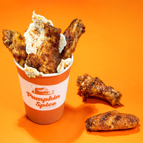 Pumpkin Spice Chicken Wings
