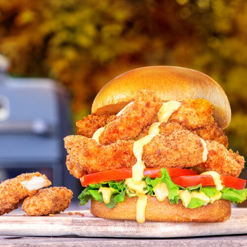 Smoky Carolina Gold Air-Fried Chicken Sandwich