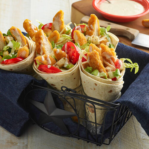 Chicken Caesar Salad Wraps