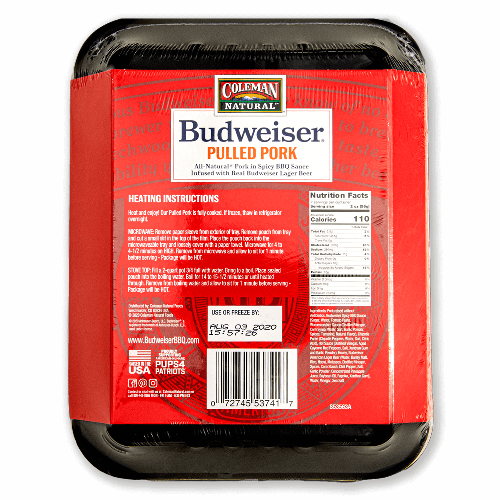 Coleman Natural Budweiser&reg; BBQ Spicy Pulled Pork image number 3