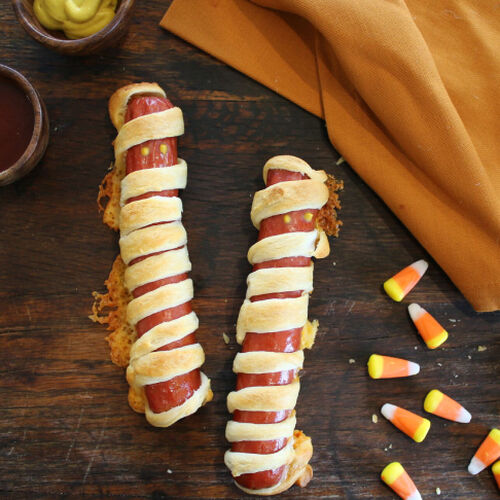 Halloween Mummy Hot Dogs