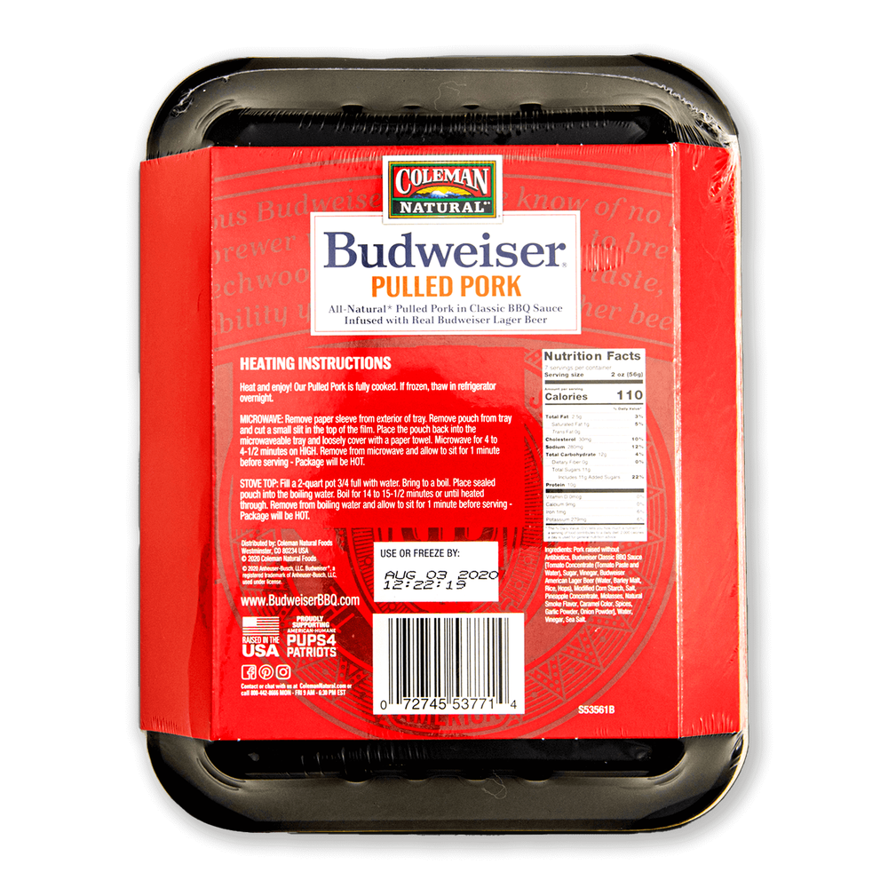 Coleman Natural Budweiser&reg; BBQ Classic Pulled Pork image number 2