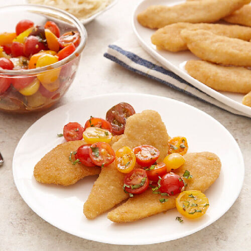 Italian Chicken Tenders With Fresh Tomato Relish