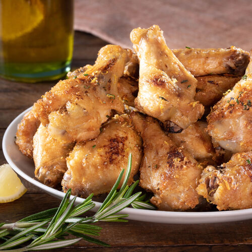 Meyer Lemon- and Rosemary-Rubbed Wings