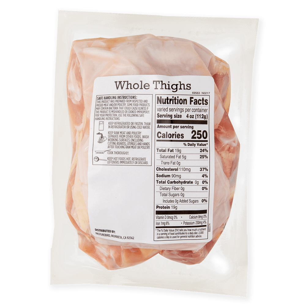 Pasturebird Pasture Raised Bone-In Chicken Thighs image number 7
