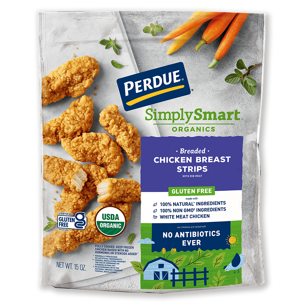 Organic Gluten-Free Breaded Chicken Breast Strips image number 0