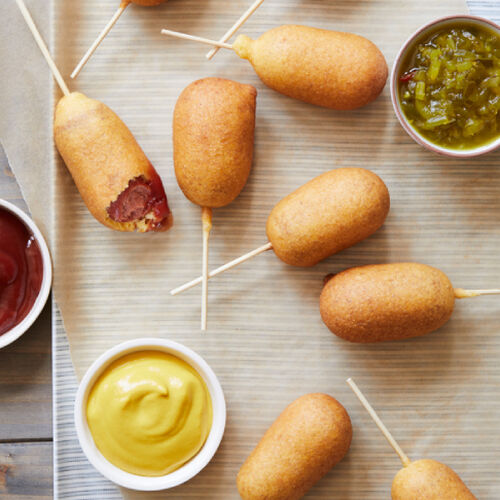 Deep-Fried Mini Corn Dogs