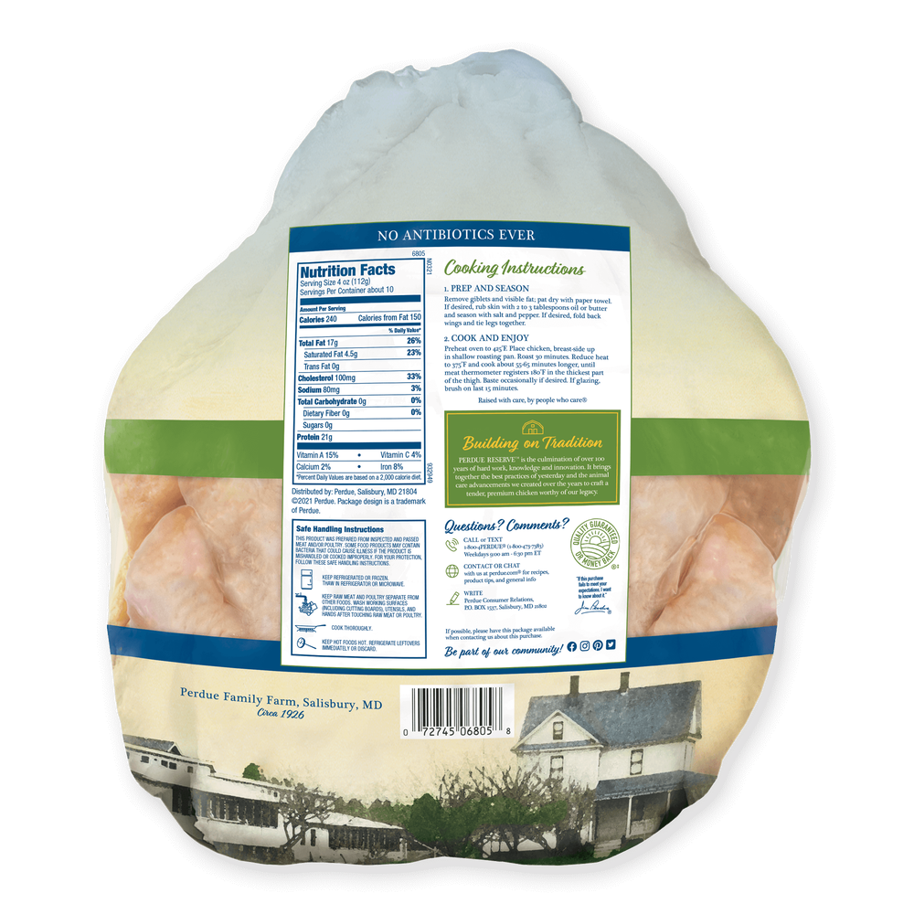 Perdue&reg; Reserve&trade; Whole Young Chicken image number 1