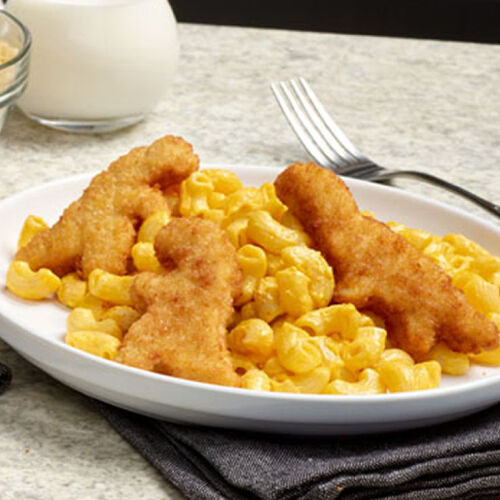 Chicken and Veggie Nugget Mac and Cheese