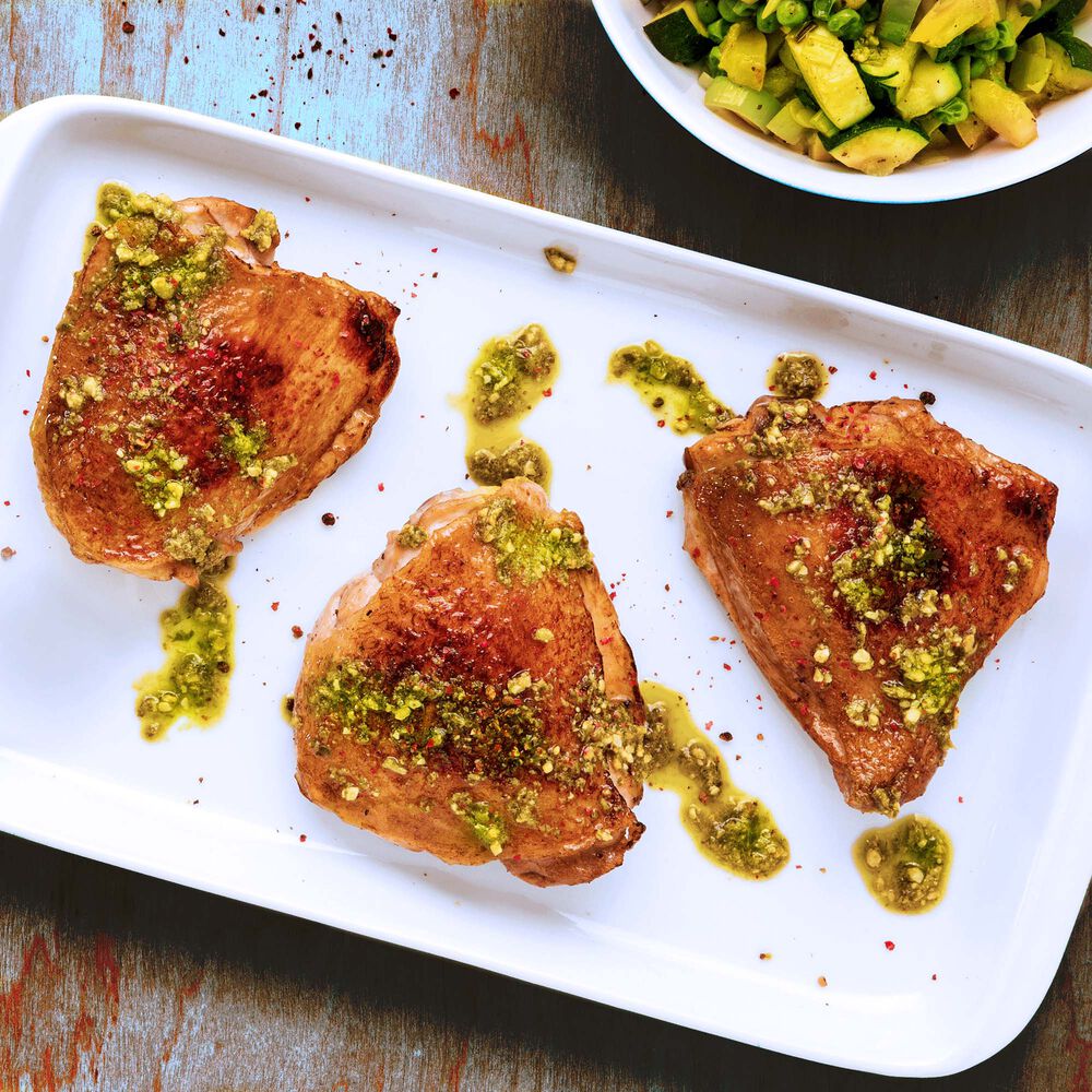 Pasturebird Pasture Raised Bone-In Chicken Thighs image number 2