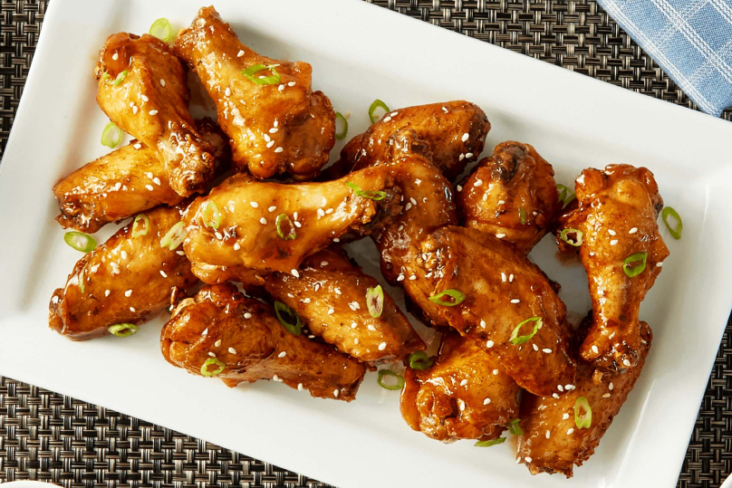 holiday appetizer ideas - korean chicken wings recipe