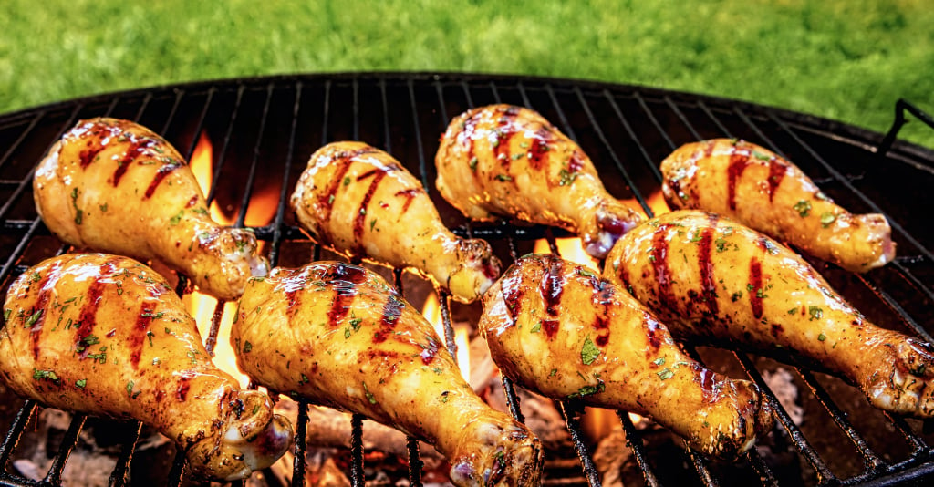 how to grill chicken legs and wings