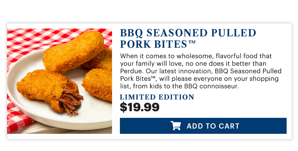 BBQ Seasoned Pulled Pork Bites Perdue Farms