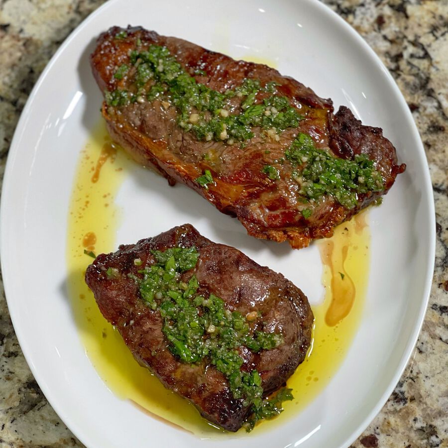 dinner ideas tonight  - air fryer flat iron steak recipe