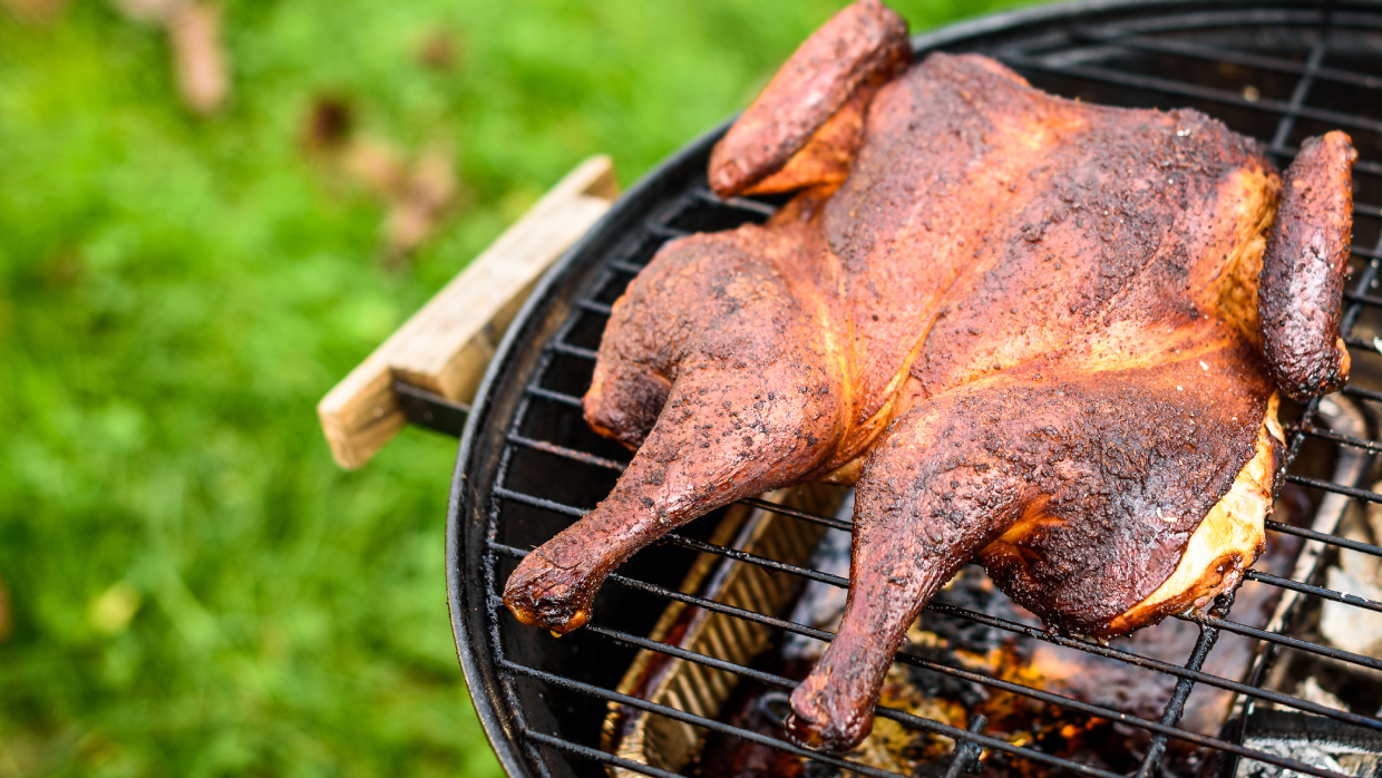 how to grill a whole chicken