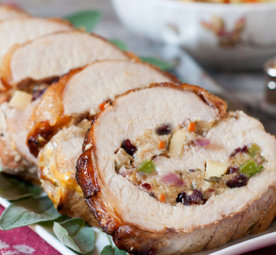 stuffed pork loin recipe