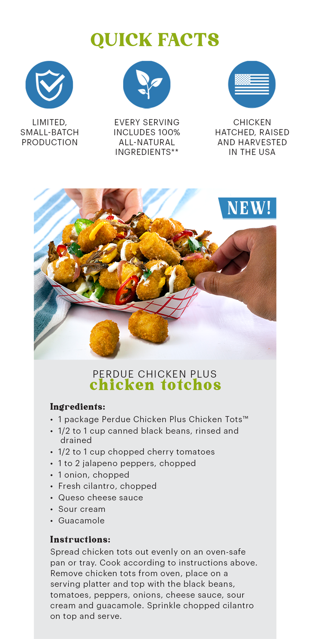 Perdue Chicken Tots tachos recipe