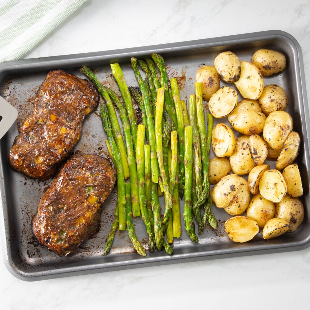 best keto dinner recipes - sheet pan meatloaf recipe