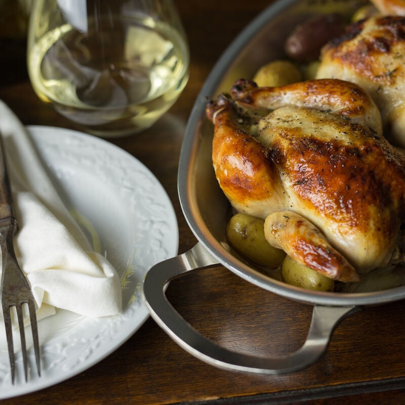 dinner ideas tonight  - wine country Cornish hens recipe