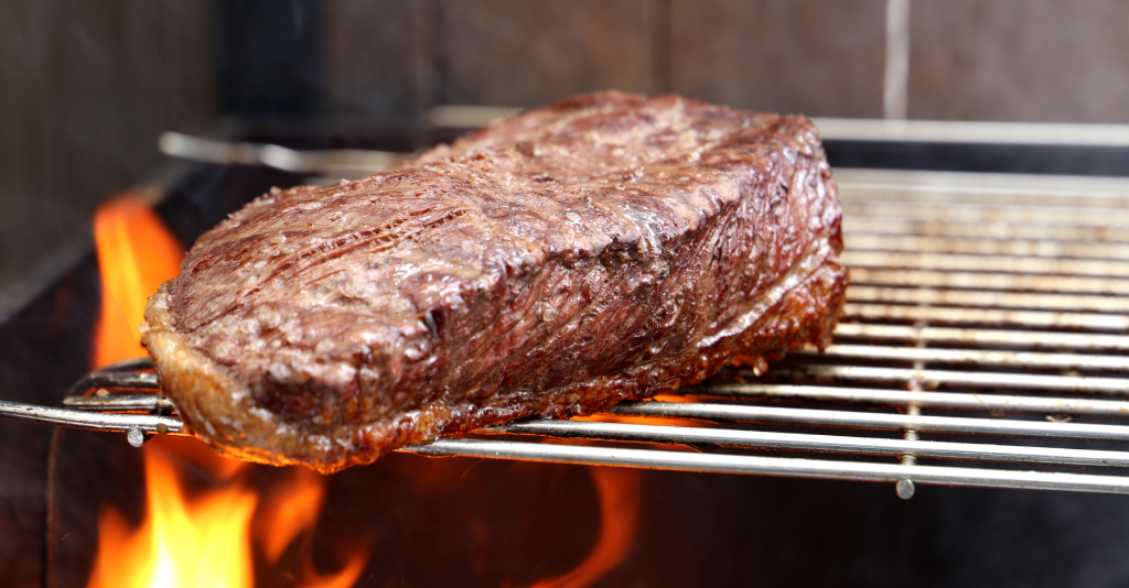 beef tenderloin on the grill