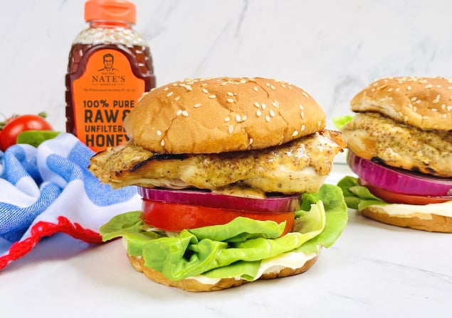 grilled chicken sandwich recipe - honey mustard sauce