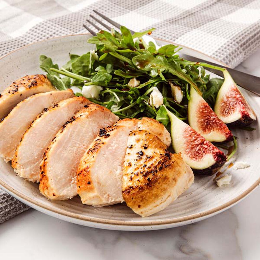 chicken breasts and fig salad