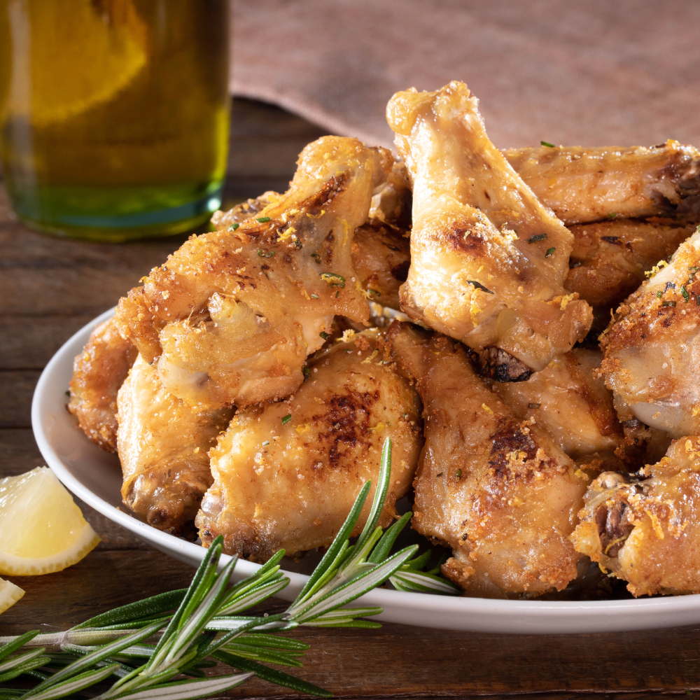 best chicken wing recipes - lemon and rosemary chicken wings recipe